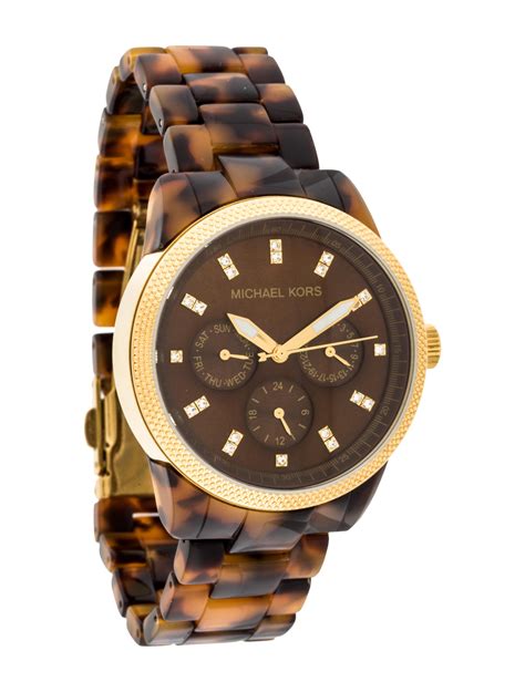 michael kors watch tortoise shell